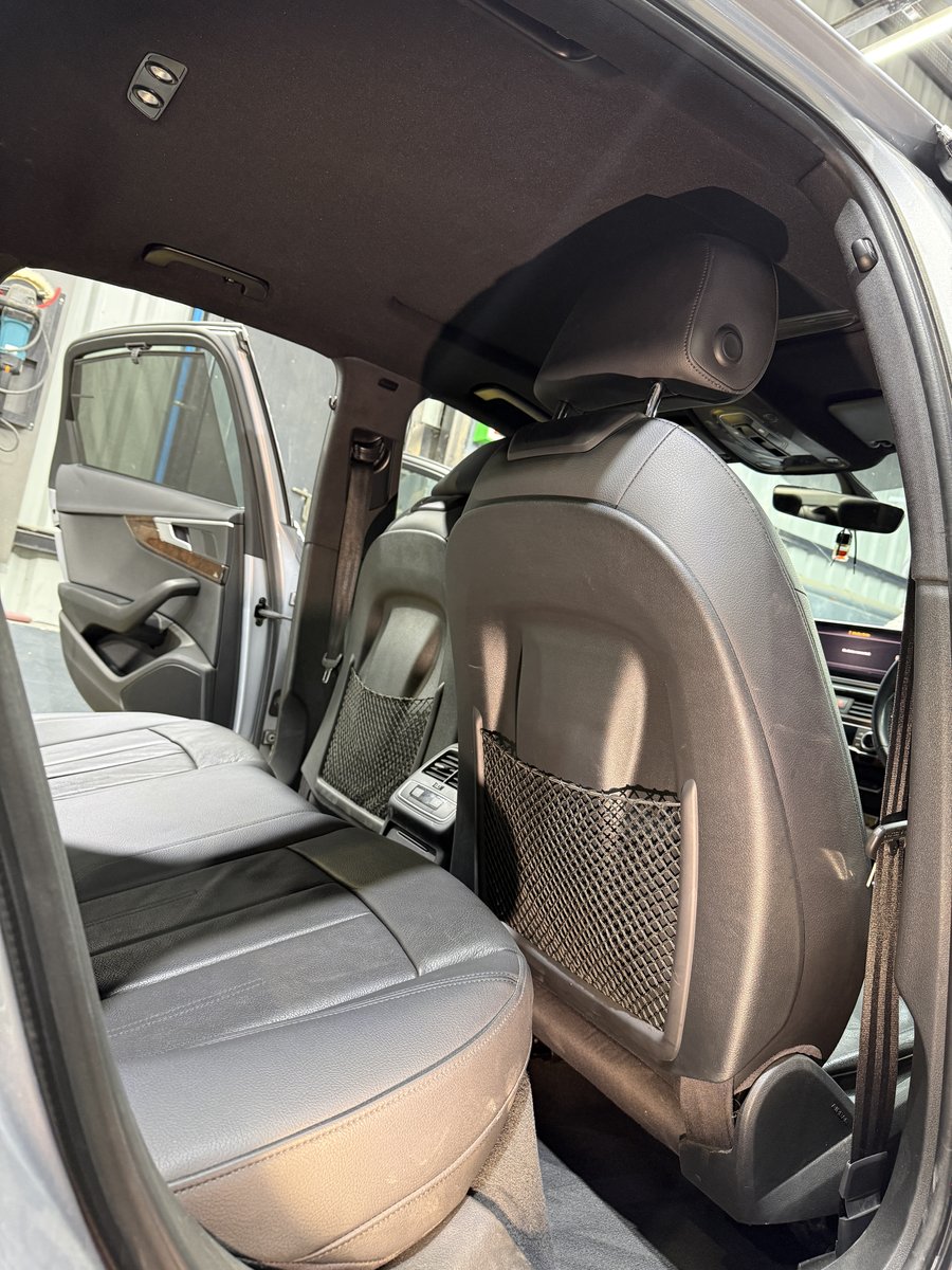 Audi A4 premium Alcantara black headliner and pillar fabrication