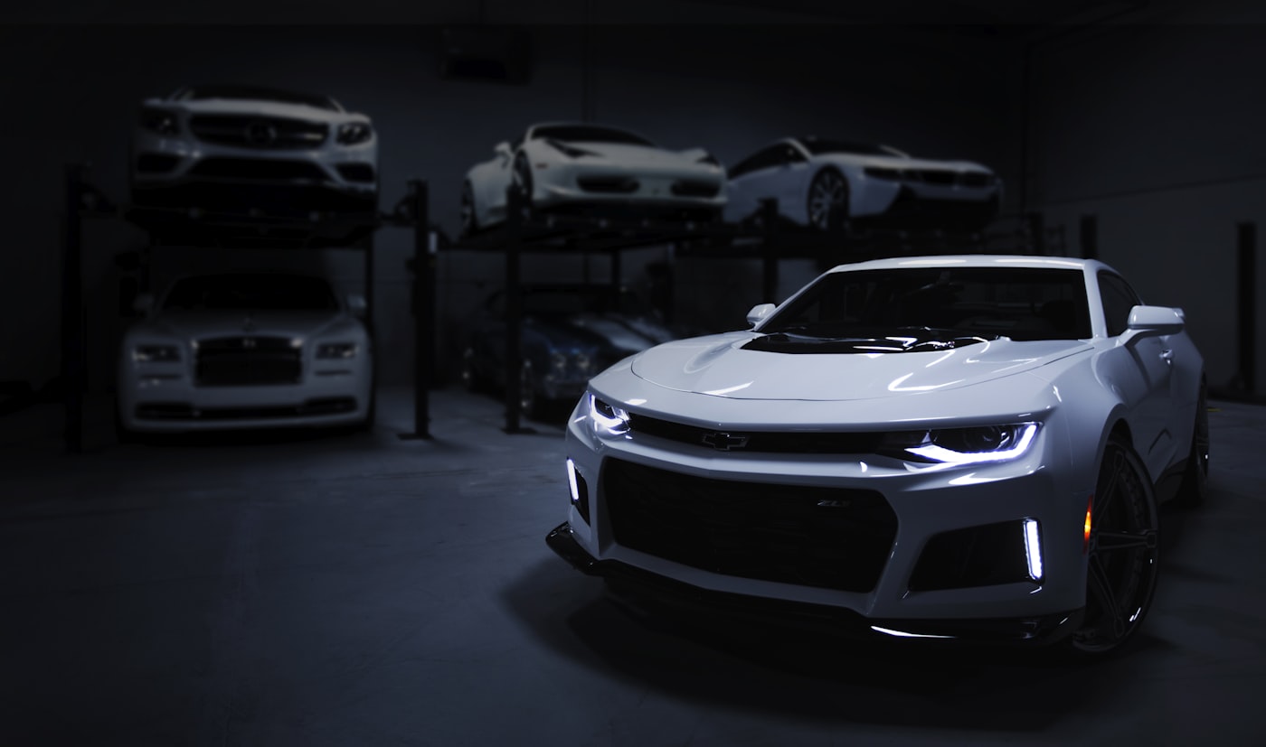 Inside the Kalyani Car Jewels detailing studio bay in Chennai